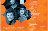 GROTTAMMARE, PRESENTATO IL CARTELLONE 2026-2027 DEL TEATRO DELLE ENERGIE CON I 4 APPUNTAMENTI DI SCENE D’ARTISTA E 5 DI ENERGIE VIVE. ABBONAMENTI DAL 28 SETTEMBRE.